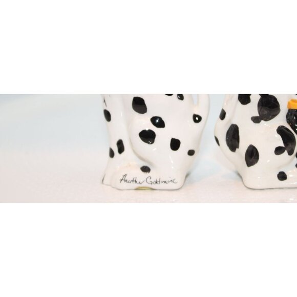 Salt & Pepper Shakers - Firehouse Dalmatians by Blue Sky Clayworks, 4" - Picture 4 of 6